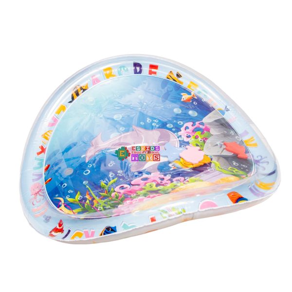 Inflatable tummy time baby water play mat