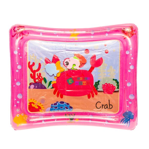 Inflatable tummy time baby water play mat
