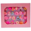 24Pcs / Set Children Cartoon Design Open Rings Adjustable Size Finger Ring for Girls Gift