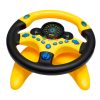 RADIONICS Simulated Steering Wheel Pretend Play Electric Steering Driving Wheel Sound Light Education Kids Toy