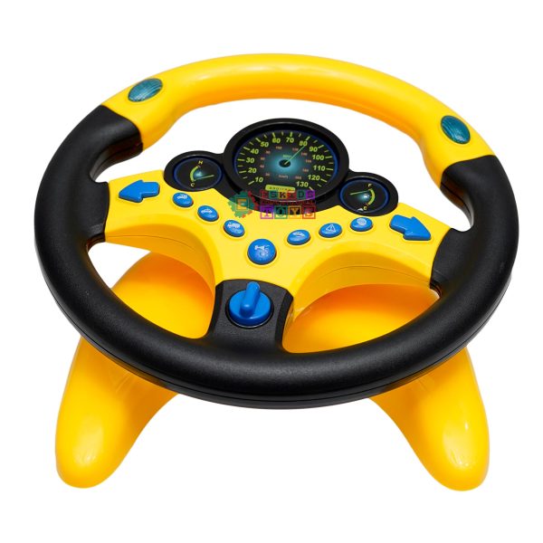 RADIONICS Simulated Steering Wheel Pretend Play Electric Steering Driving Wheel Sound Light Education Kids Toy