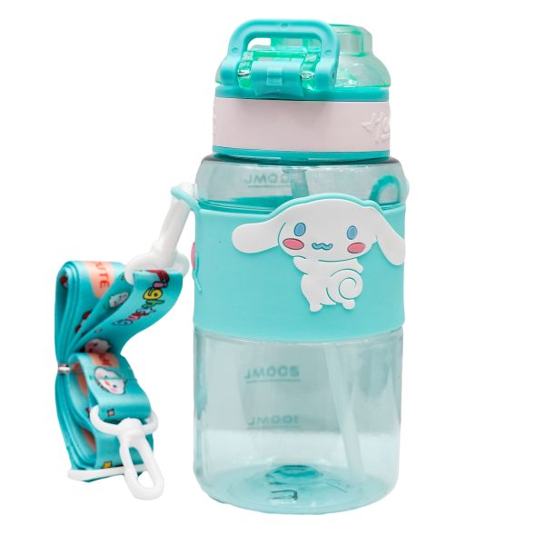 Cute Character Kids Water Bottle with Strap
