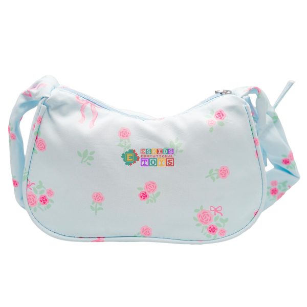 Women Underarm Bag Floral Shoulder Bag School Pleated Armpit Commuting Large Capacity Shopping Women Pleated Shoulder Students School Large Capacity Armpit