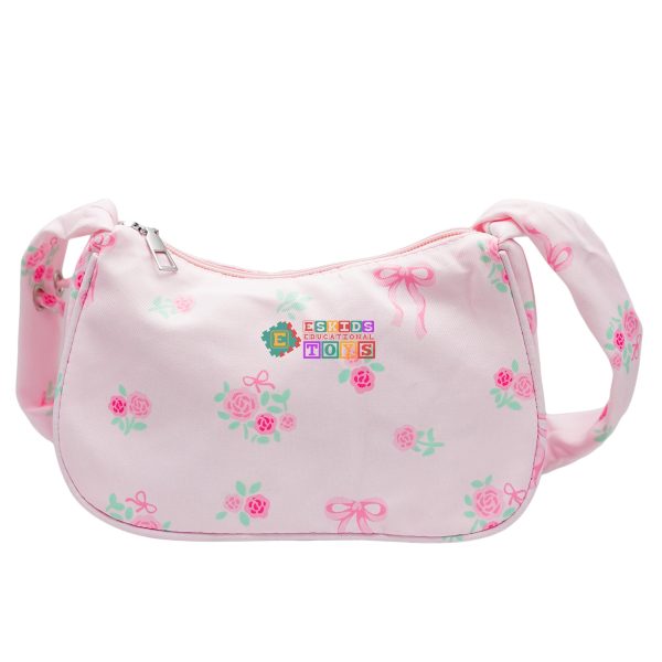 Women Underarm Bag Floral Shoulder Bag School Pleated Armpit Commuting Large Capacity Shopping Women Pleated Shoulder Students School Large Capacity Armpit