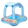 Inflatable Baby Swim Float with Roof Canopy