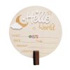 Wooden Hello World Newborn Announcement Plaque Set