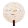 Wooden Hello World Newborn Announcement Plaque Set